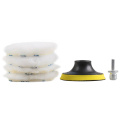 Wool Polishing Pads with Hook & Loop Drill Adapter